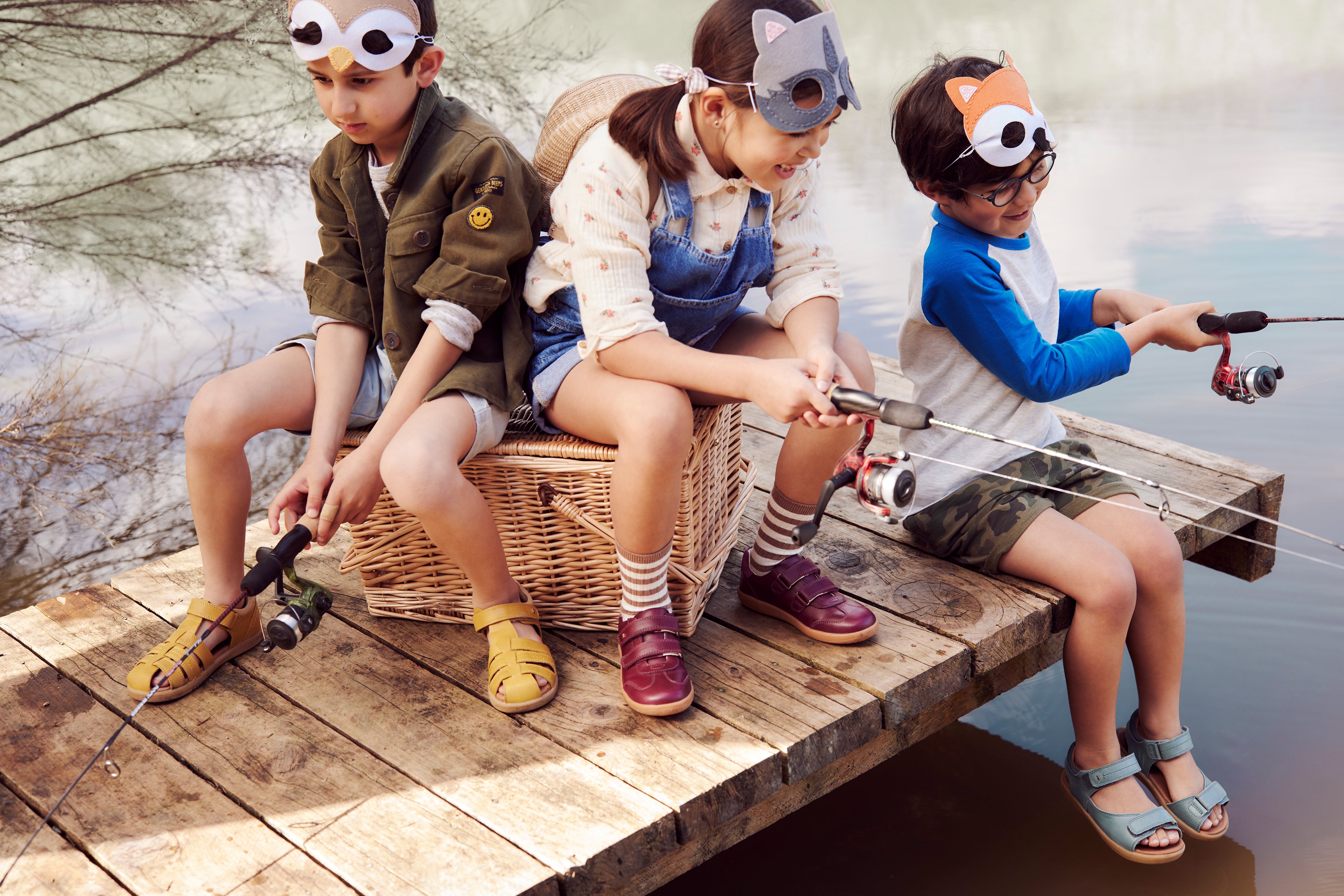 I-Walk/Kids+ Roam Closed Sandal (Chartreuse)