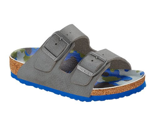Arizona Kids Grey/Camo Birko-Flor (Narrow)