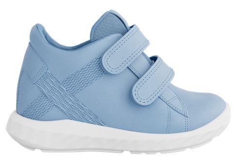 Blue Ecco Kids Sneakers Kids' ECCO® Soft 60 Leather Sneaker Blue