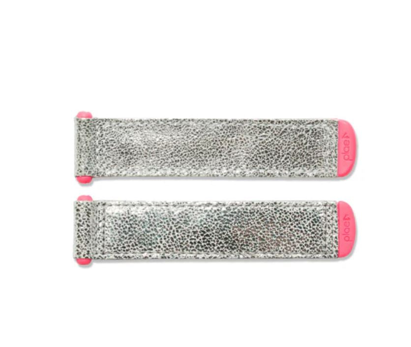 Plae Tabs - Silver Leather 4 Pack