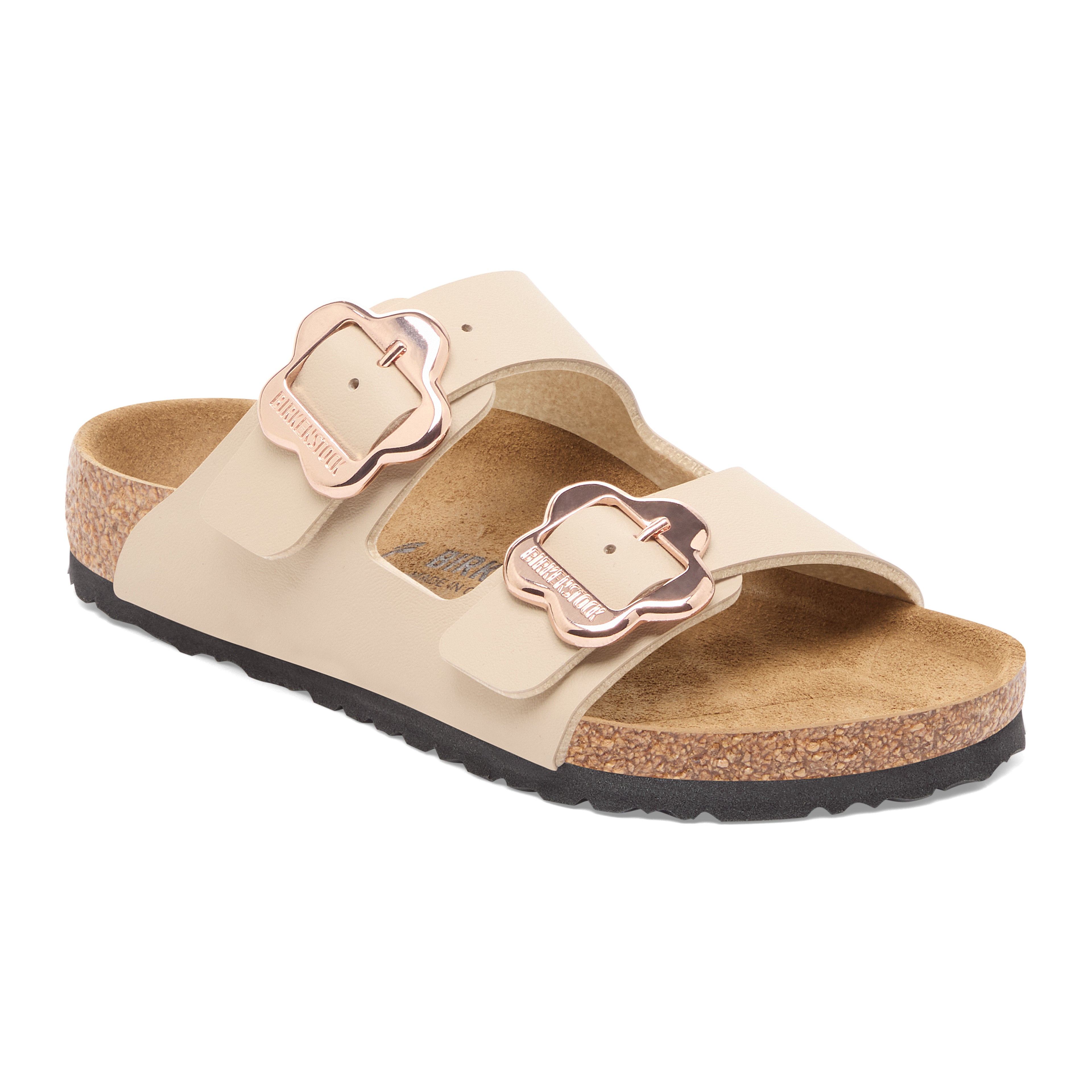Arizona Kids Flower Buckle Sandcastle Birko-Flor (Narrow)