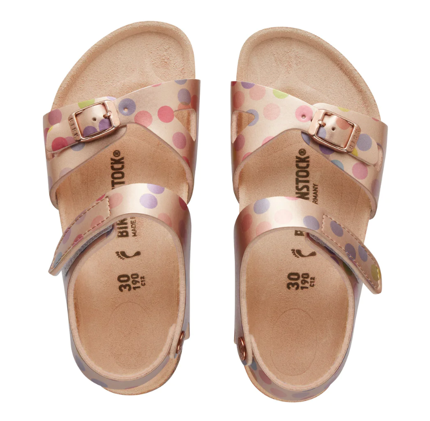 Colorado Kids Electric Metallic Dots Copper Birko-Flor (Narrow)