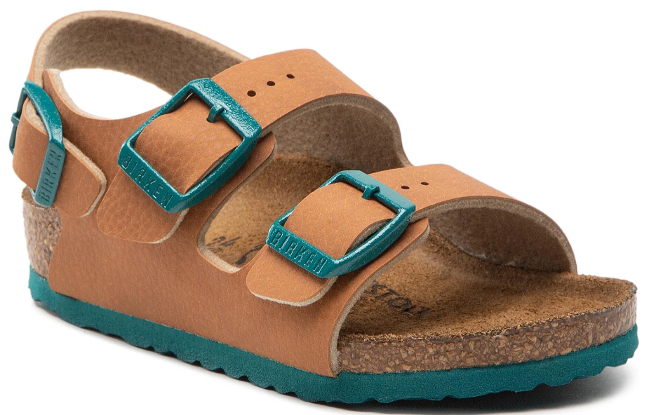 Milano Kids Desert Ginger/Brown Birko-Flor (Narrow)