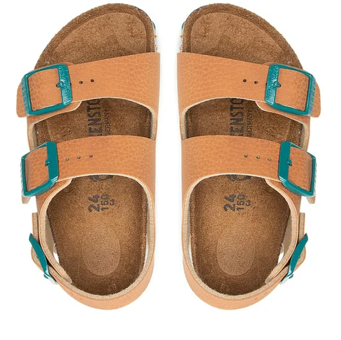 Milano Kids Desert Ginger/Brown Birko-Flor (Narrow)
