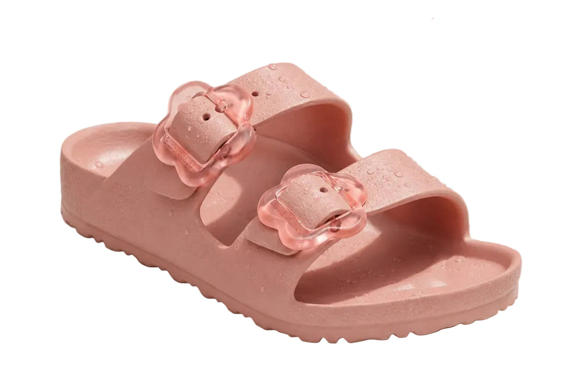 Arizona Kids Flower Buckle EVA Pink Clay (Narrow)