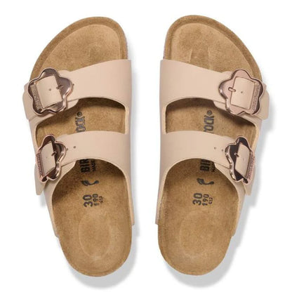Arizona Kids Flower Buckle Sandcastle Birko-Flor (Narrow)