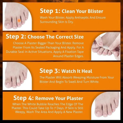BlisterPod Hydrocolloid Blister Plaster Bandages
