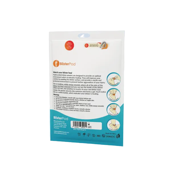 BlisterPod Hydrocolloid Blister Plaster Bandages