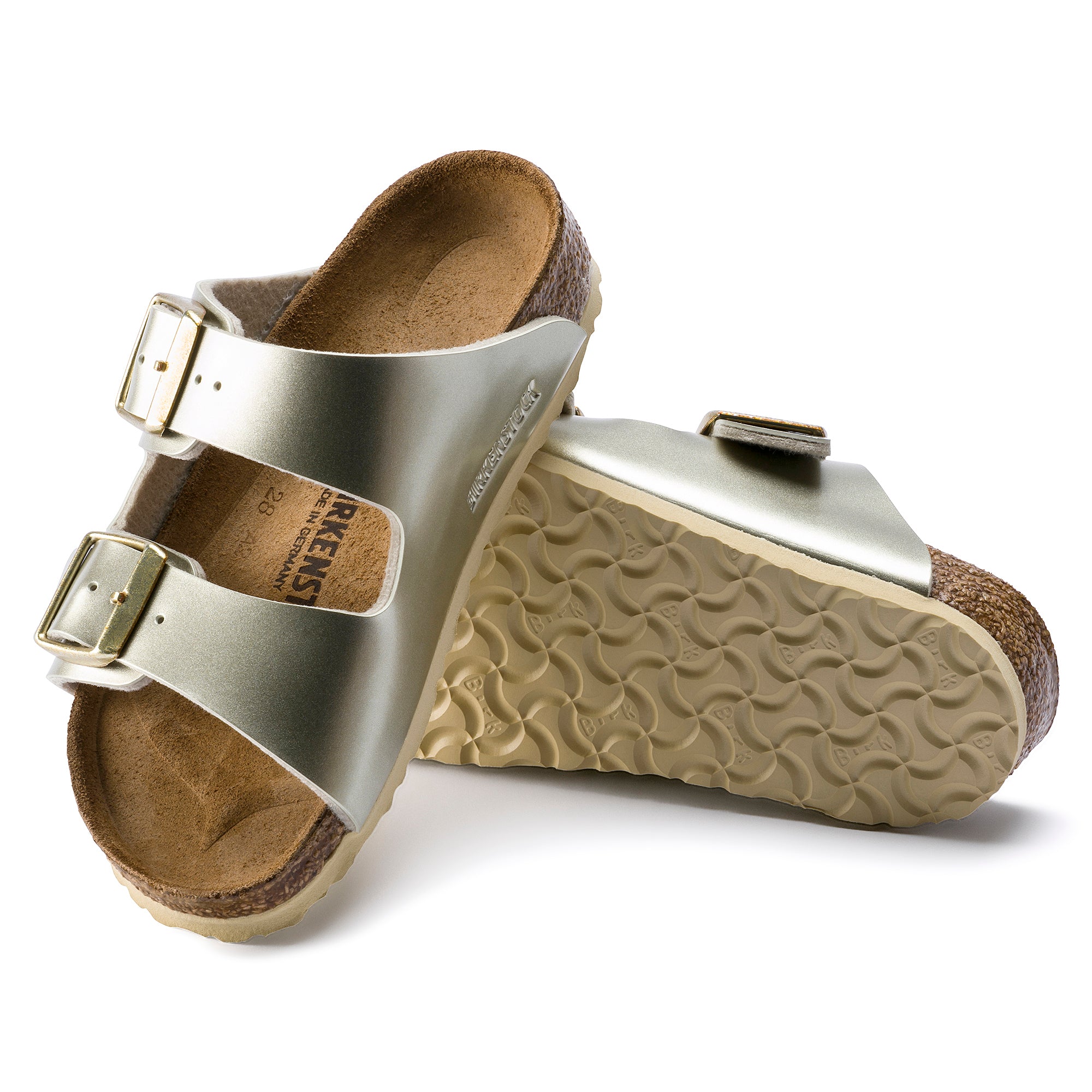 Arizona Kids Metallic Gold Birko-Flor (Narrow)