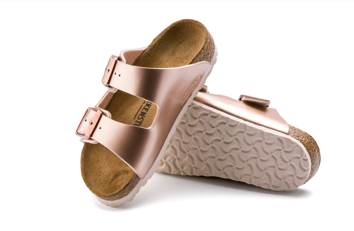 Copper birkenstock arizona sales