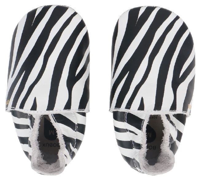 Soft Sole White Zebra (Black/White)